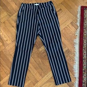 Striped dress pants